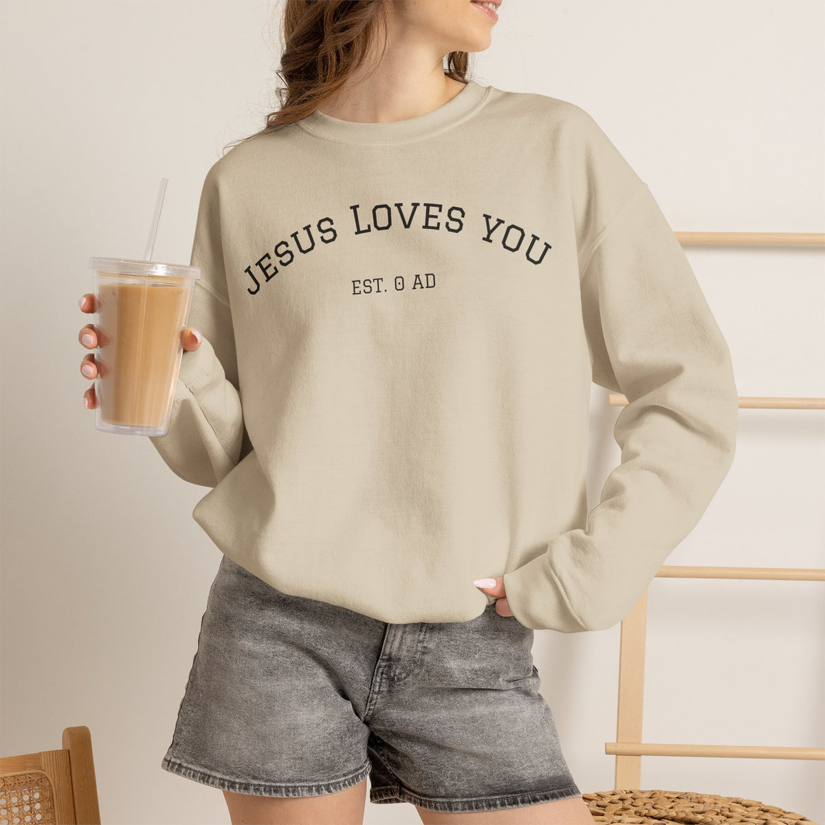 Blessed by Jesus Crewneck Sweatshirt