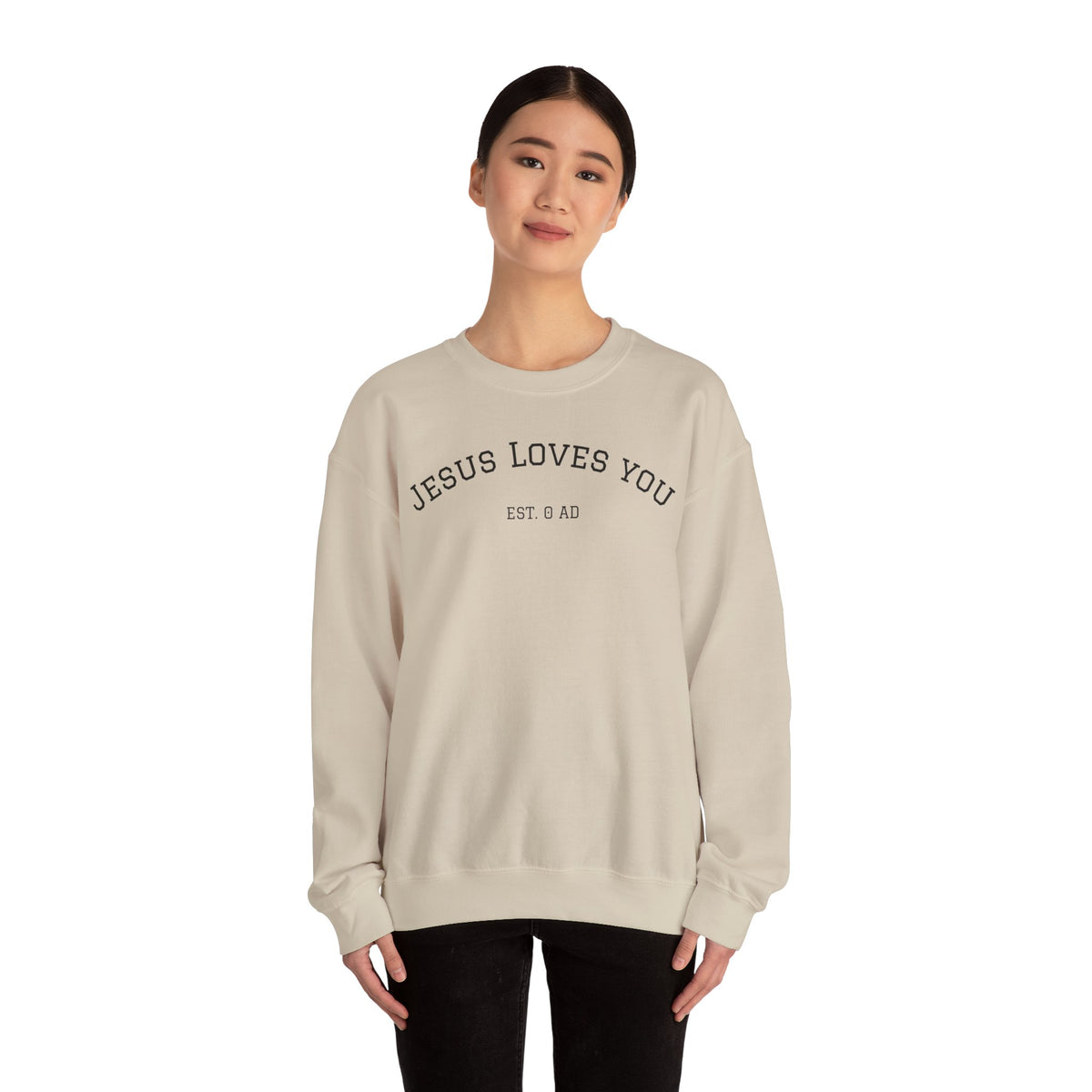 Blessed by Jesus Crewneck Sweatshirt