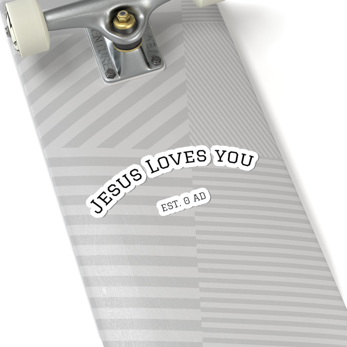 Jesus Loves You Est. 0 AD Christian Kiss-Cut Sticker
