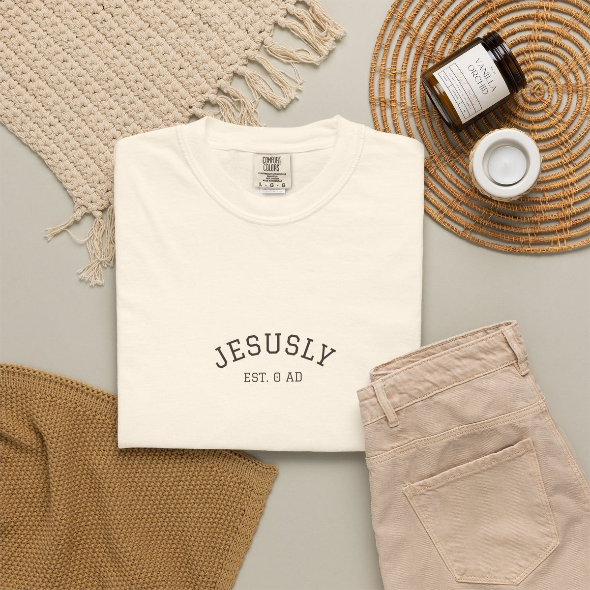 His Mercies Are New Every Morning Back Print Tee | Comfort Colors Christian Shirt