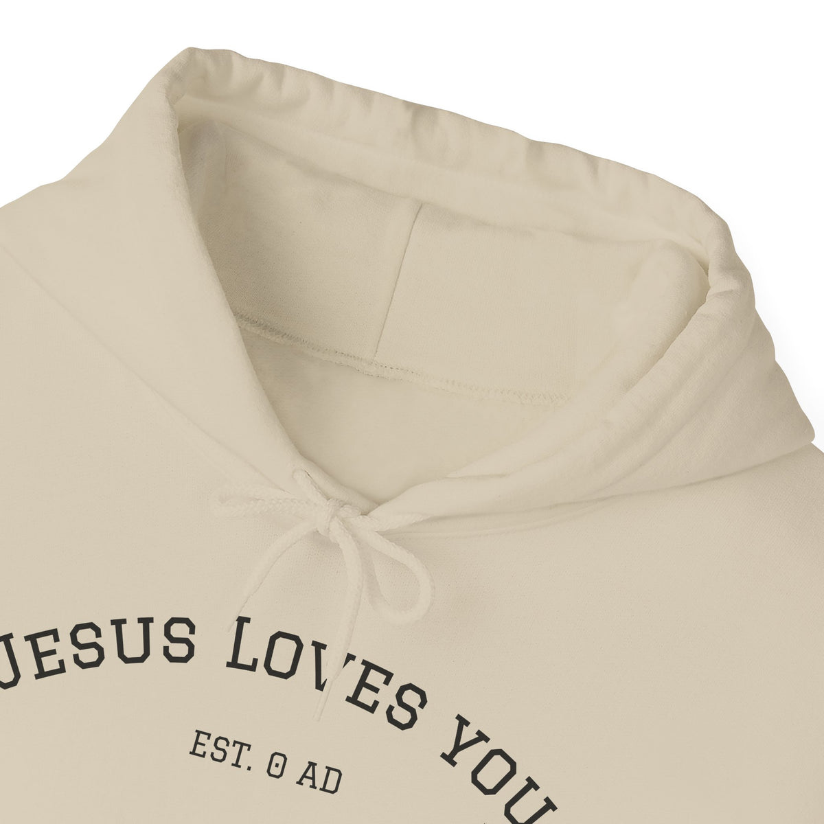 Jesus Loves You Hoodie — Minimal Christian Faith Pullover