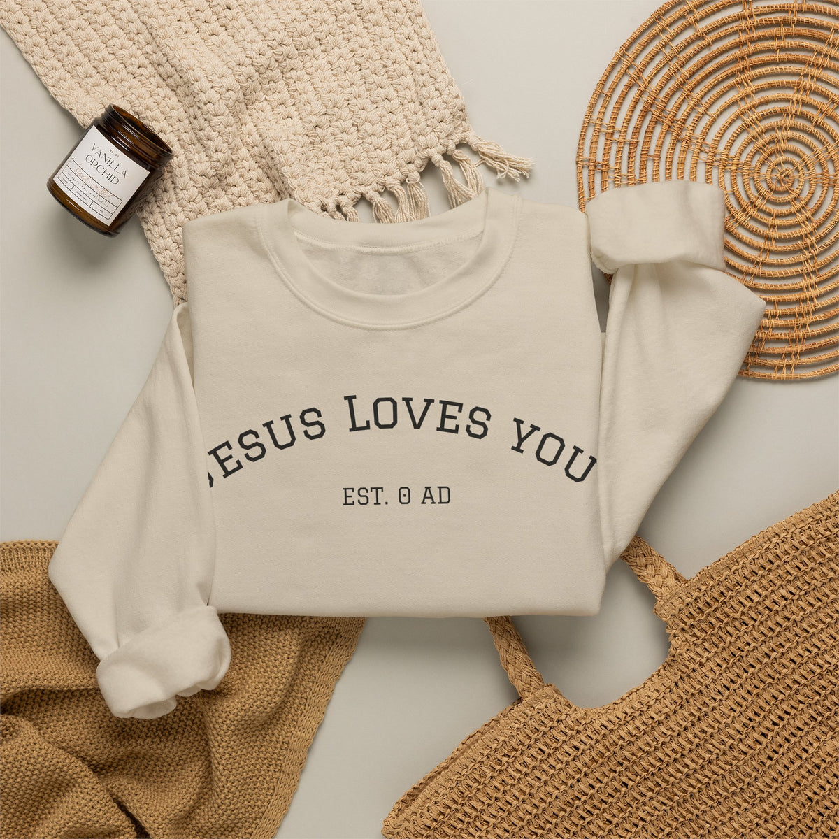 Jesus Loves You Crewneck Sweatshirt