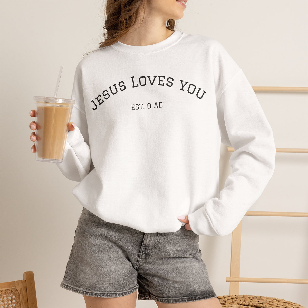 Jesus Loves You Crewneck Sweatshirt