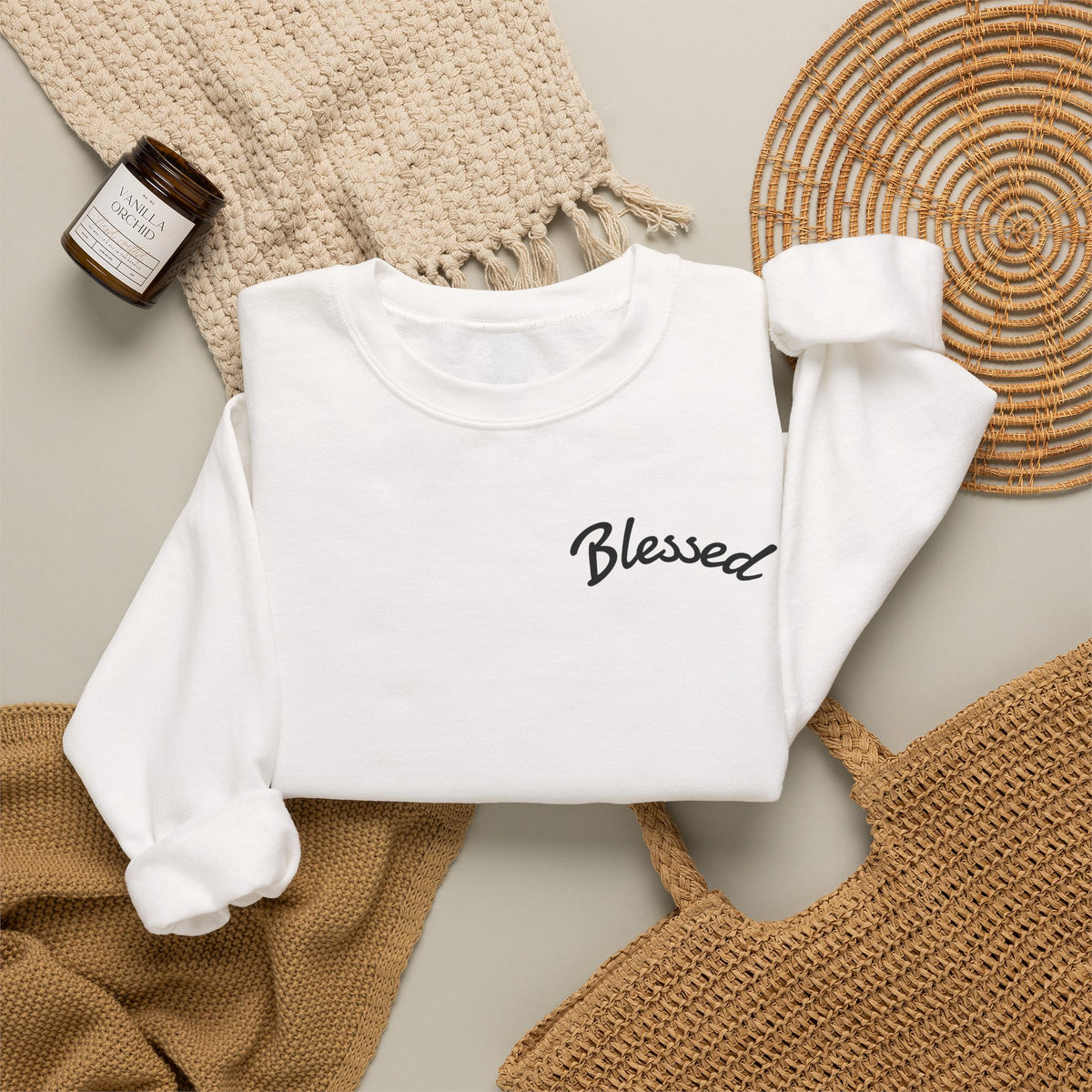 Blessed by Jesus Crewneck Sweatshirt