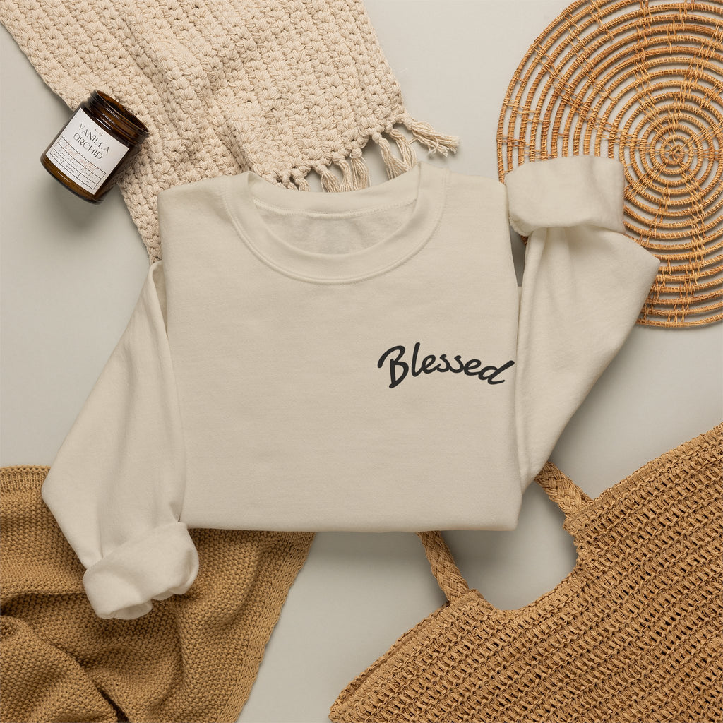 Blessed by Jesus Crewneck Sweatshirt